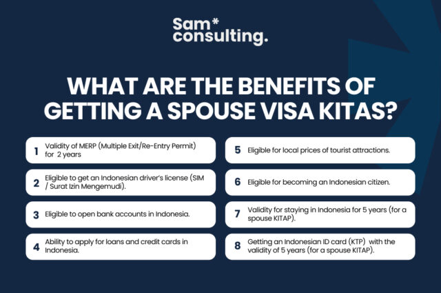 Benefit obtained a spouse visa kitas