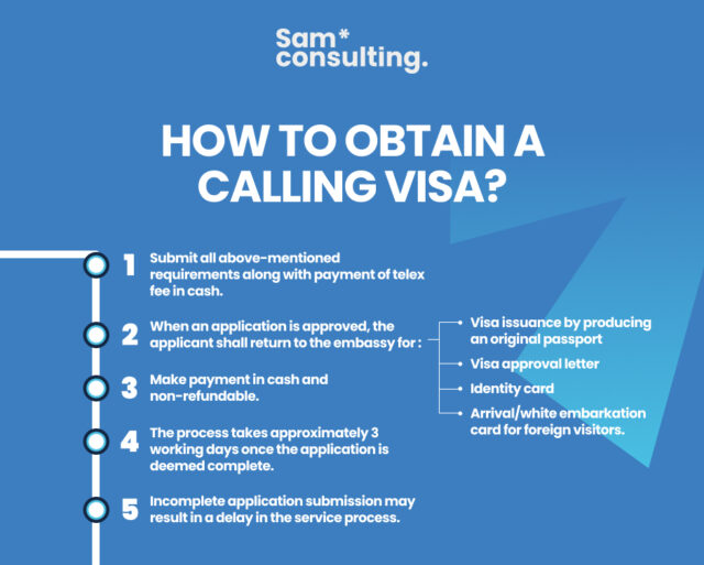 How to obtain a calling visa