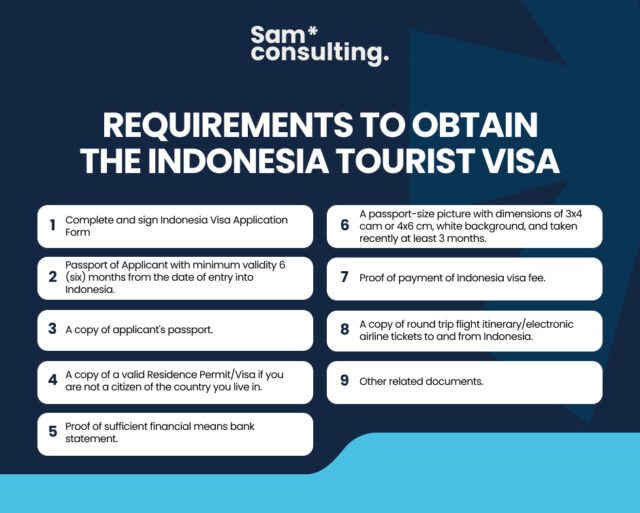 Requirements to Obtain the Indonesia-Tourist Visa