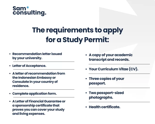 The requirement to apply for a study permit